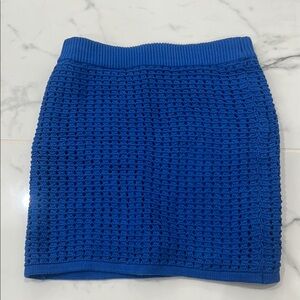 GAP Royal Blue Crochet Lined Mini Skirt